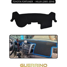 Toyota Fortuner  - Hılux 2005-2014TORPİDO Koruma Halısı Siyah Kenar