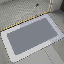 Kare Sihirli Su Emici Banyo Paspası Kaymaz Tabanlı Ayak Paspası 38X58 cm Yazısız Model M-60