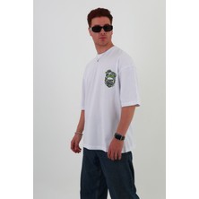 Race-Ho-Oversize Tişört | Sırt Baskılı – Minimal Göğüs Desenli Unisex Tshirt