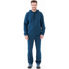 2AS Oliver Erkek Kapüşonlu Sıfır Yaka Sweatshirt Lacivert