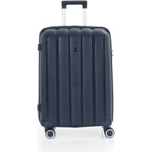 Mçs V305 Ultra Hafif Plastik Materyal Polipropilen Büyük Boy Valiz - Lacivert