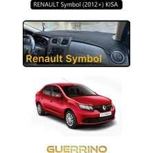Renault Symbol (2012+) Kısa Torpido Koruma Halısı Siyah Kenar