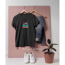 Oversize Scuba Diving  Tasarımlı Unisex T-Shirt