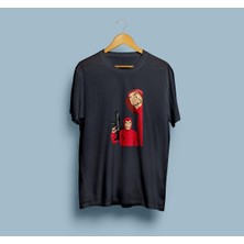 Oversize La Casa De Papel Salvador Dali Tasarım Unisex T-Shirt