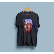 Oversize 2pac Shakur Portre Tasarım Unisex T-Shirt