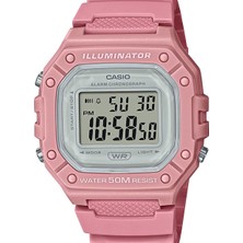 Casio W-218HC-4AVDF Erkek Kol Saati Klasik Stil Renkli Normal Kalıp Grafik Desenli