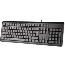 A4 Tech Kr-92 USB Kablolu Klavye Siyah
