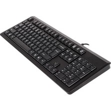 A4 Tech Kr-92 USB Kablolu Klavye Siyah