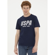 U.s. Polo Assn. Bisiklet Yaka Lacivert Erkek T-Shirt Tever