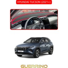 Hyundai Tucson 2021+TORPİDO Koruma Halısı Kırmızı Kenar