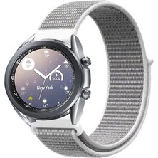 Tagomoon Samsung Galaxy Watch 3 41MM Akıllı Saat Uyumlu Spor Kumaş Desenli Cırt Cırtlı Kordon Kayış