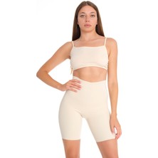 Rebirth Görünmez Kısa Tayt Korse Ten