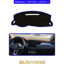 Renault Captur 2 (2019 +)Torpido Koruma Halısı Mavi Kenar
