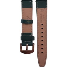 Fro LW38-43 20 mm Hakiki Deri Düz Haki Kordon Gold Toka