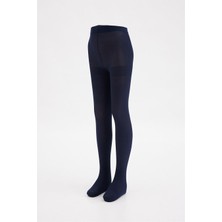 40 Denye Çocuk Opak Külotlu Çorap Lacivert