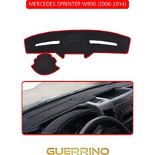 Ett Mercedes Sprinter W906 2006-2014TORPİDO Koruma Halısı Kırmızı Kenar