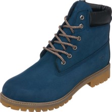 Costo Shoes TLAND0802 Kot Mavi Nubuk Timber Land Style Kışlık Büyük Numara Erkek Bot Sıcak Astar Rahat Geniş Kalıp 45