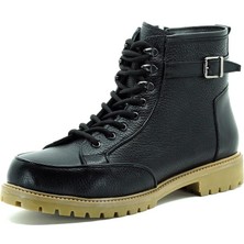 Costo Shoes  Numaralarda  Siyah Su Geçirmez Nubuk Özel Seri Büyük Numara Vip Bot. Rahat Geniş Kalıp Yeni Sezon