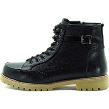 Costo Shoes  Numaralarda  Siyah Su Geçirmez Nubuk Özel Seri Büyük Numara Vip Bot. Rahat Geniş Kalıp Yeni Sezon