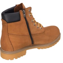 Costo Shoes TLAND0802 Tarçın Nubuk Timber Land Style Kışlık Büyük Numara Erkek Bot Sıcak Astar Rahat Geniş Kalıp 46