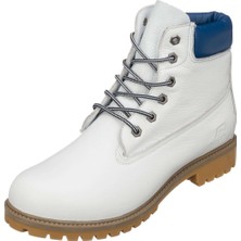 Costo Shoes TLAND0802 Beyaz Deritimber Land Style Kışlık Büyük Numara Erkek Bot Sıcak Astar Rahat Geniş Kalıp 48