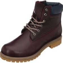 Costo Shoes TLAND0802 Bordo Deritimber Land Style Kışlık Büyük Numara Erkek Bot Sıcak Astar Rahat Geniş Kalıp 48