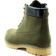 Costo Shoes Haki Nubuk Timberland Stil Kışlık Büyük Numara Erkek Bot Sıcak Astar Rahat Geniş Kalıp 48