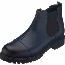 Costo Shoes 45 - 46 - 47 - 48 -49 - 50  GG1284 Lacivert  Büyük Numara Dana Derisi Rahat Geniş Kalıp Erkek Bot