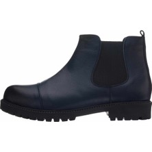 Costo Shoes 45 - 46 - 47 - 48 -49 - 50  GG1284 Lacivert  Büyük Numara Dana Derisi Rahat Geniş Kalıp Erkek Bot