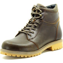 Costo Shoes Cyn 2022  Kahve Crazy Deri Büyük Numara Erkek Bot Özel Crazy Yağlı Deri