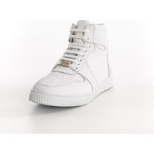 Costo Shoes Nk-B Beyaz Deri Büyük Umnara Spor Bot Rahat Geniş Kalıp Özel Seri