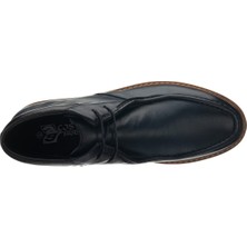 Costo Shoes 45 - 46 - 47 - 48 -49 - 50  ZU0106 Lacivert  Deri  Büyük Numara Dana Derisi Rahat Geniş Kalıp Erkek Bot