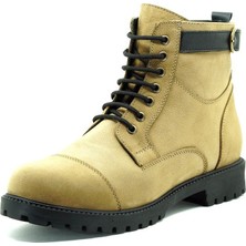 Costo Shoes EF703 Kum Dana Nubuk El Işçiliği Rahat Geniş Kalıp Özel Seri Erkek Bot