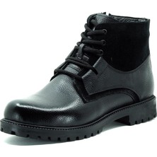 Costo Shoes 45 - 46 - 47 - 48 -49 - 50  YNS2002 Siyah Büyük Numara Dana Derisi Rahat Geniş Kalıp Erkek Bot