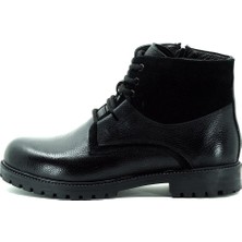 Costo Shoes 45 - 46 - 47 - 48 -49 - 50  YNS2002 Siyah Büyük Numara Dana Derisi Rahat Geniş Kalıp Erkek Bot