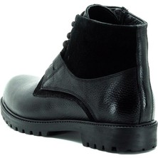 Costo Shoes 45 - 46 - 47 - 48 -49 - 50  YNS2002 Siyah Büyük Numara Dana Derisi Rahat Geniş Kalıp Erkek Bot