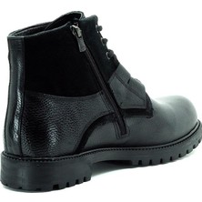 Costo Shoes 45 - 46 - 47 - 48 -49 - 50  YNS2002 Siyah Büyük Numara Dana Derisi Rahat Geniş Kalıp Erkek Bot
