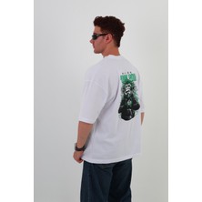 Punkyou-Oversize Tişört | Sırt Baskılı – Minimal Göğüs Desenli Unisex Tshirt