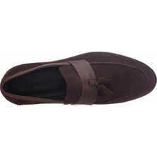 Costo Shoes KD0696 Kahve Süet Neolit Taban Üst Kalite Deri Büyük Numara Erkek Ayakkabı