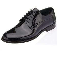 Costo Shoes NV1086 Siyah Rugan Neolit Taban Büyük Numara Erkek Klasik Ayakkabı