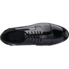 Costo Shoes 45,46,47,48,49,50 Numaralarda NV1088 Siyah Rugan Neolit Taban Büyük Numara Erkek Klasik Ayakkabı