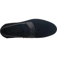 Costo Shoes KD0696 Siyah Süet Neolit Taban Üst Kalite Deri Büyük Numara Erkek Ayakkabı