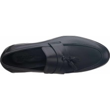 Costo Shoes KD0696 Siyah Deri Neolit Taban Üst Kalite Deri Büyük Numara Erkek Ayakkabı