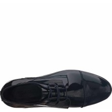 Costo Shoes 45,46,47,48,49,50 Numaralarda NV1945 Siyah Rugan  Erkek Ayakkabısı