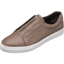 Costo Shoes Yusuf-01 Vizon Deri Gündelik Spor Ayakkabı Rahat Geniş Kalıp Yeni Sezon