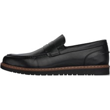 Costo Shoes 45,46,47,48,49,50 Numaralarda  AYL1112 Siyah  Deri Termo Taban 4 Mevsim Büyük Numara Üst Kalite Erkek Ayakkabısı