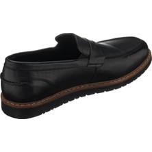 Costo Shoes 45,46,47,48,49,50 Numaralarda  AYL1112 Siyah  Deri Termo Taban 4 Mevsim Büyük Numara Üst Kalite Erkek Ayakkabısı