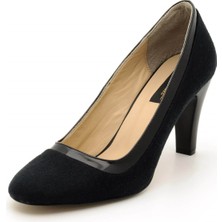 Costo Shoes 1973 Siyah Süet Büyük Numara Kadın Ayakkabıları