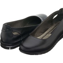 Costo Shoes 41,42,43,44 Numaralarda 18545 Siyah Deri Büyük Numara Babet