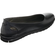 Costo Shoes 41,42,43,44 Numaralarda 18545 Siyah Deri Büyük Numara Babet